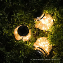 Waterproof Solar Powered Mason Jar fairy Lights, Warm light Crack-like Glass bottle holiday decorative lights